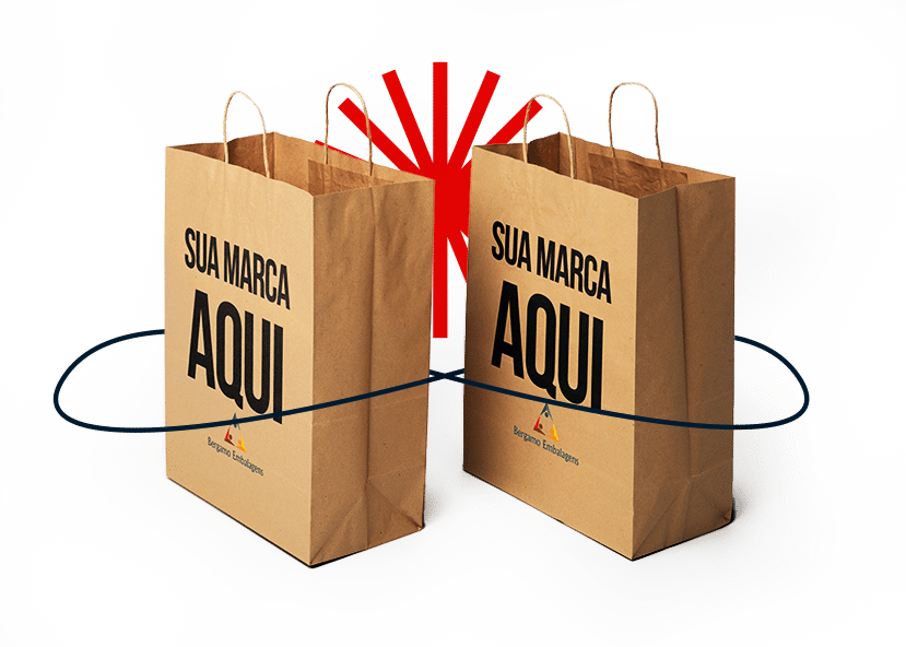 Sacola de papel personalizada Bergamo Embalagens